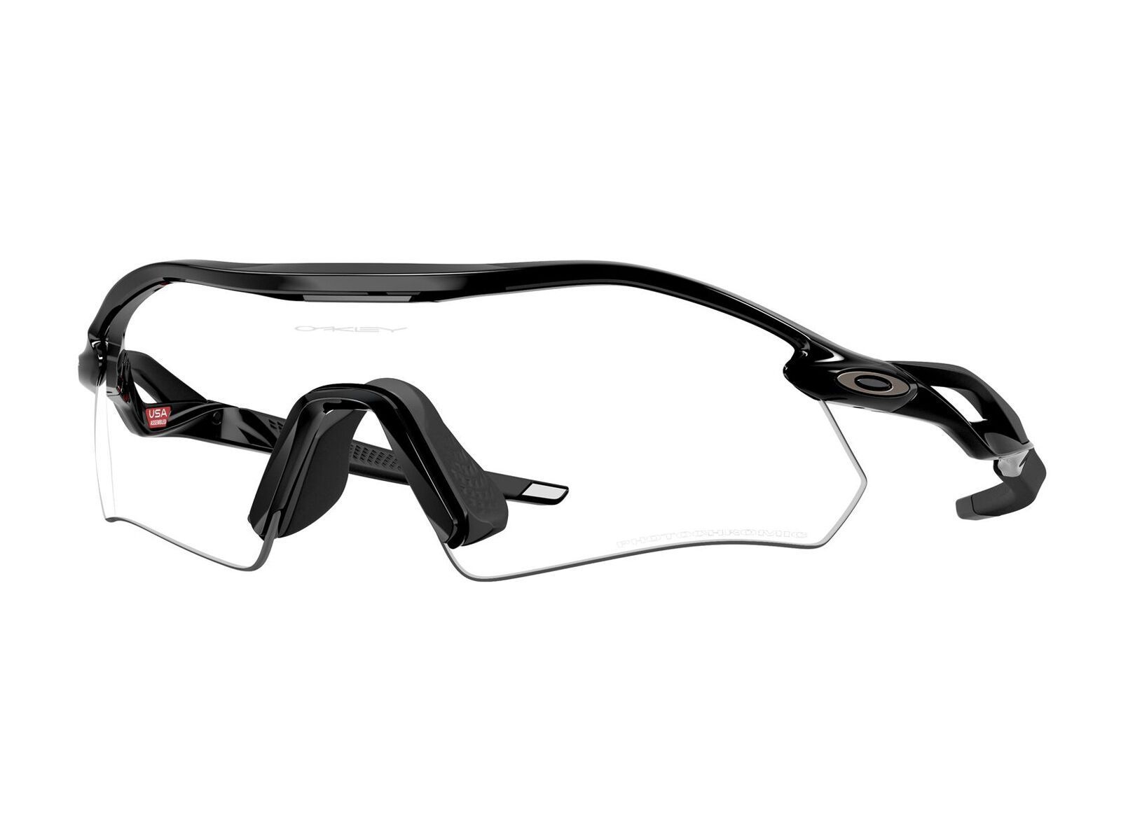 Oakley Radar Plate, Clear To Black Iridium Photochromic / polished black - Bild 1