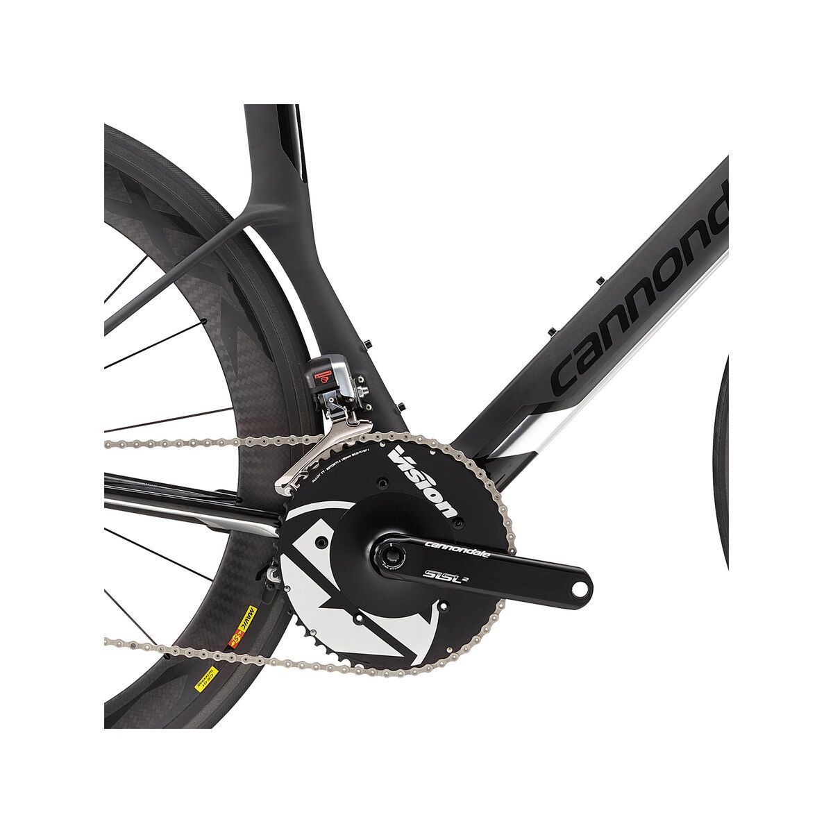 Cannondale Slice Hi-Mod Black Inc., atin black w/ gloss black and polished chrome accents - Bild 4