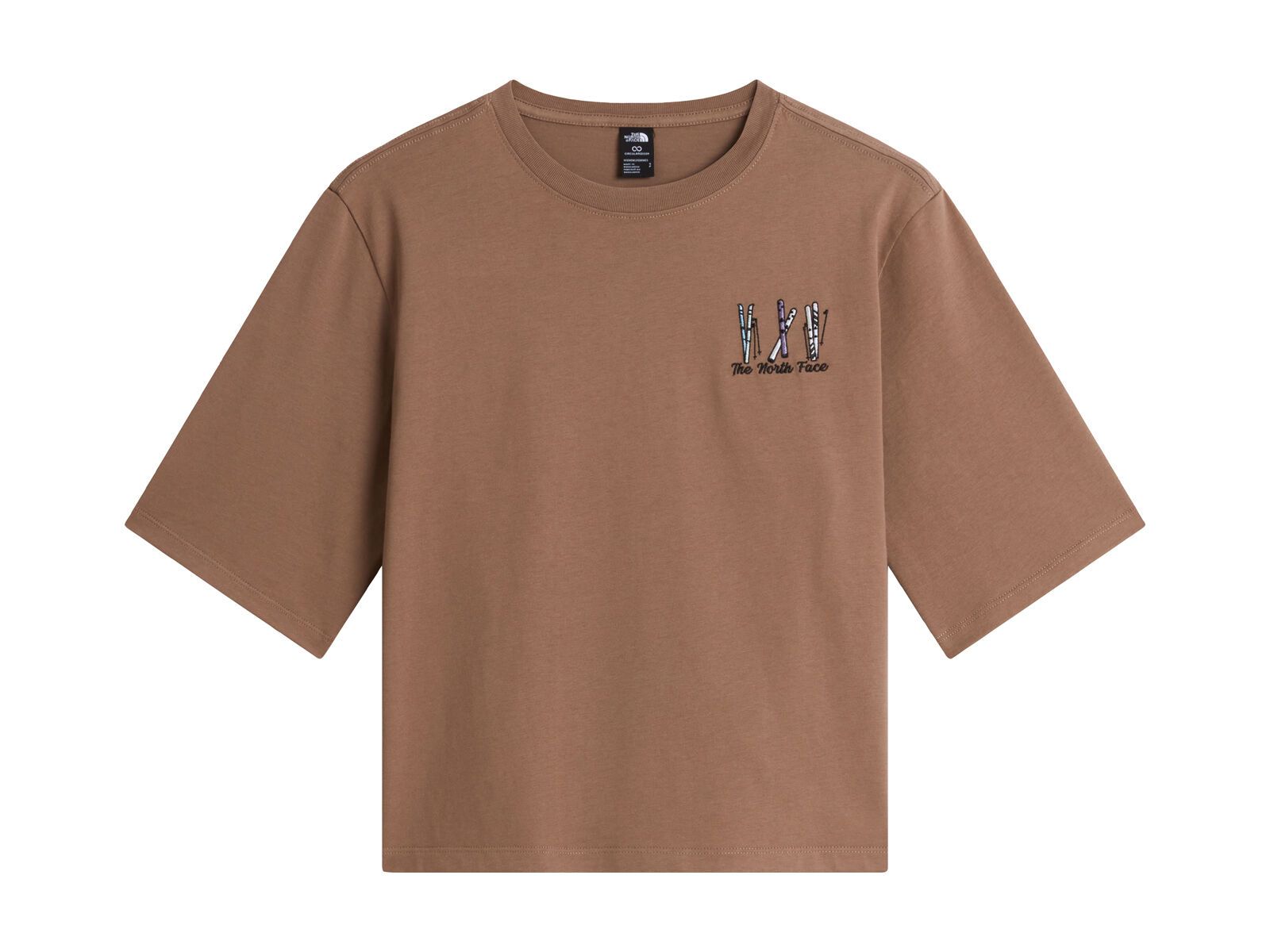 The North Face W Ski Embro Boxy SS Tee Graphic, garnet - Bild 1