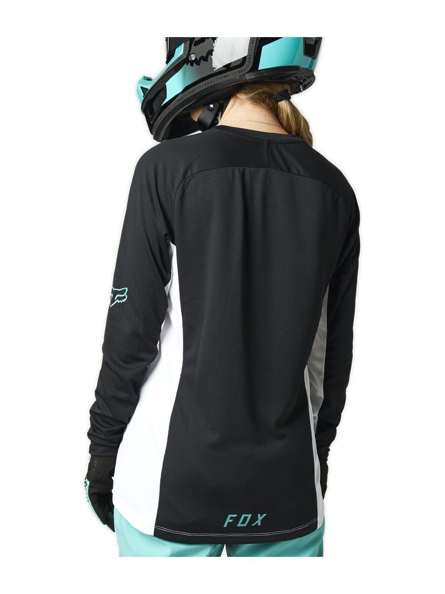 Fox Womens Defend LS Jersey, white/black - Bild 2