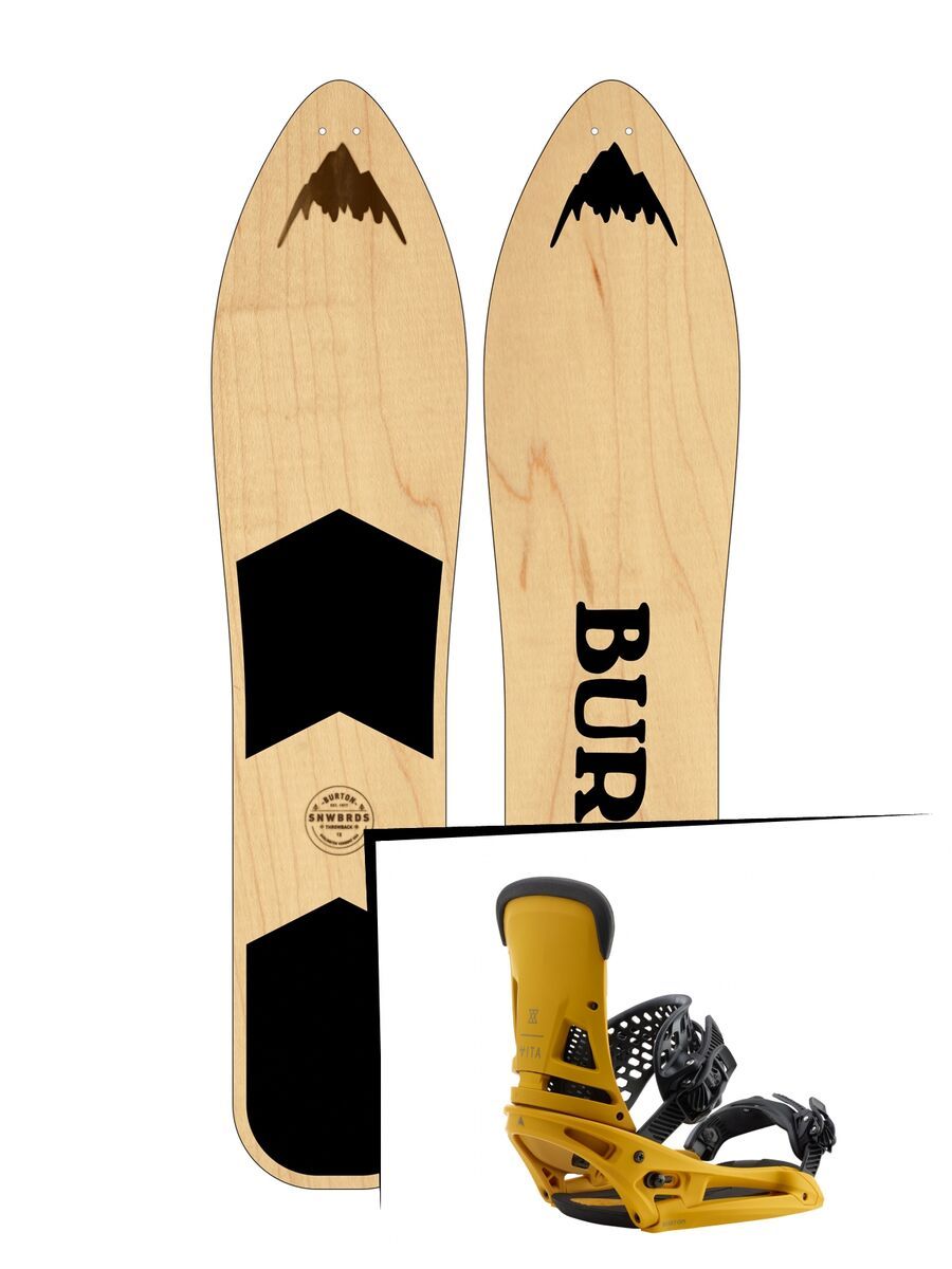 Set: Burton The Throwback 2019 + Burton Malavita EST colonel mustard - Bild 1