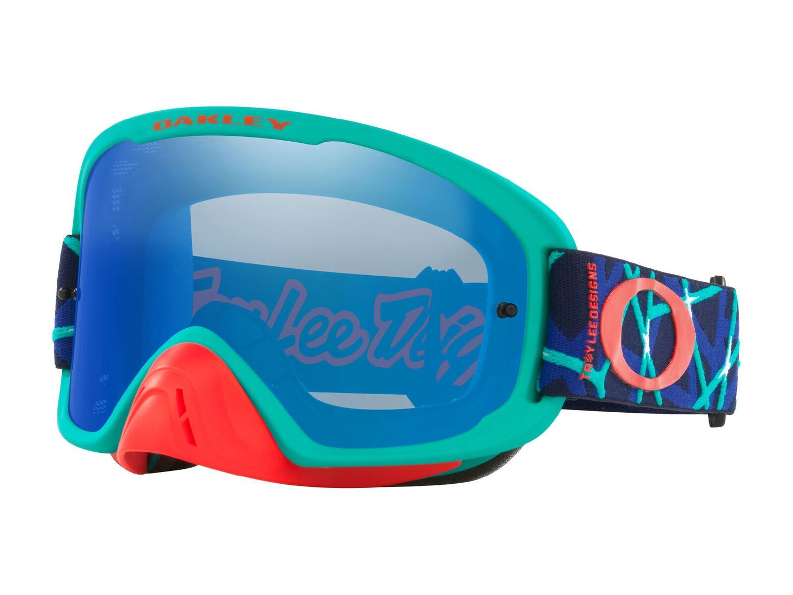 Oakley O Frame 2.0 Pro MTB Troy Lee Designs - Black Ice Iridium, blue webstar - Bild 1