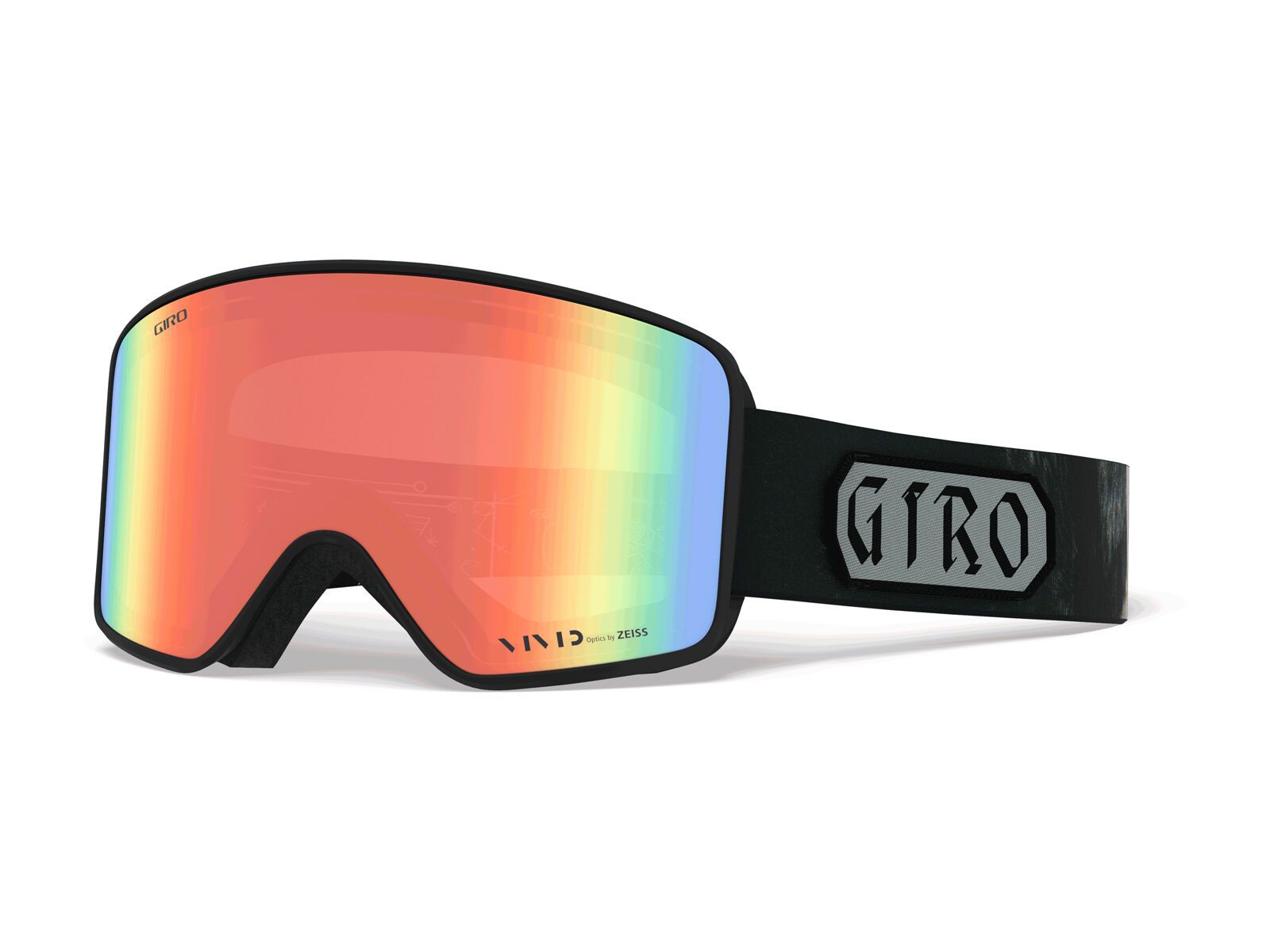 Giro Method inkl. WS, black white hex/Lens: vivid jet black/vivid infrared - Bild 5