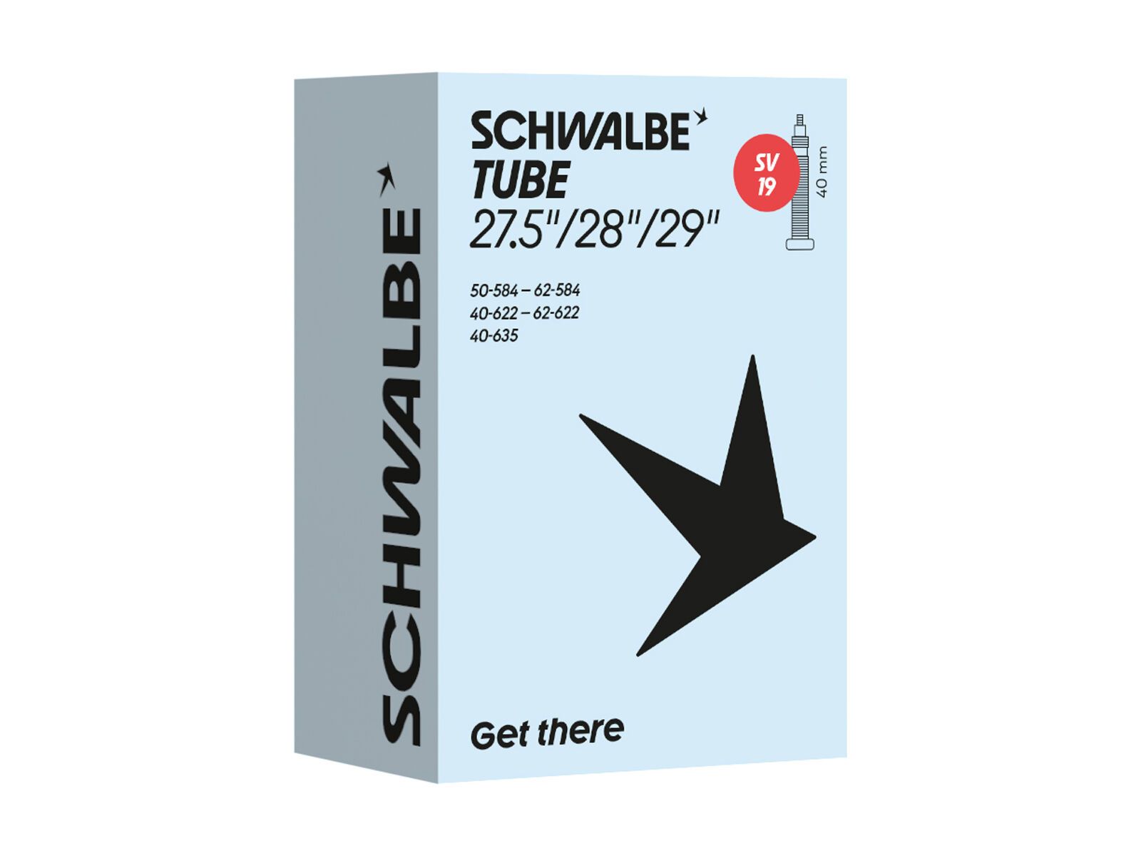 Schwalbe Schlauch SV 19 27.5/28/29 Zoll / 40/62-584/635 - Bild 1