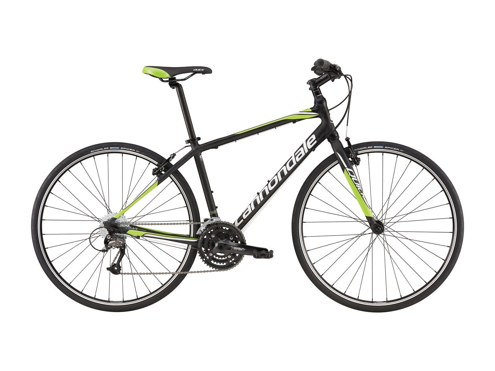 Cannondale Quick 5, jet black w/ berzerker green, magnesium