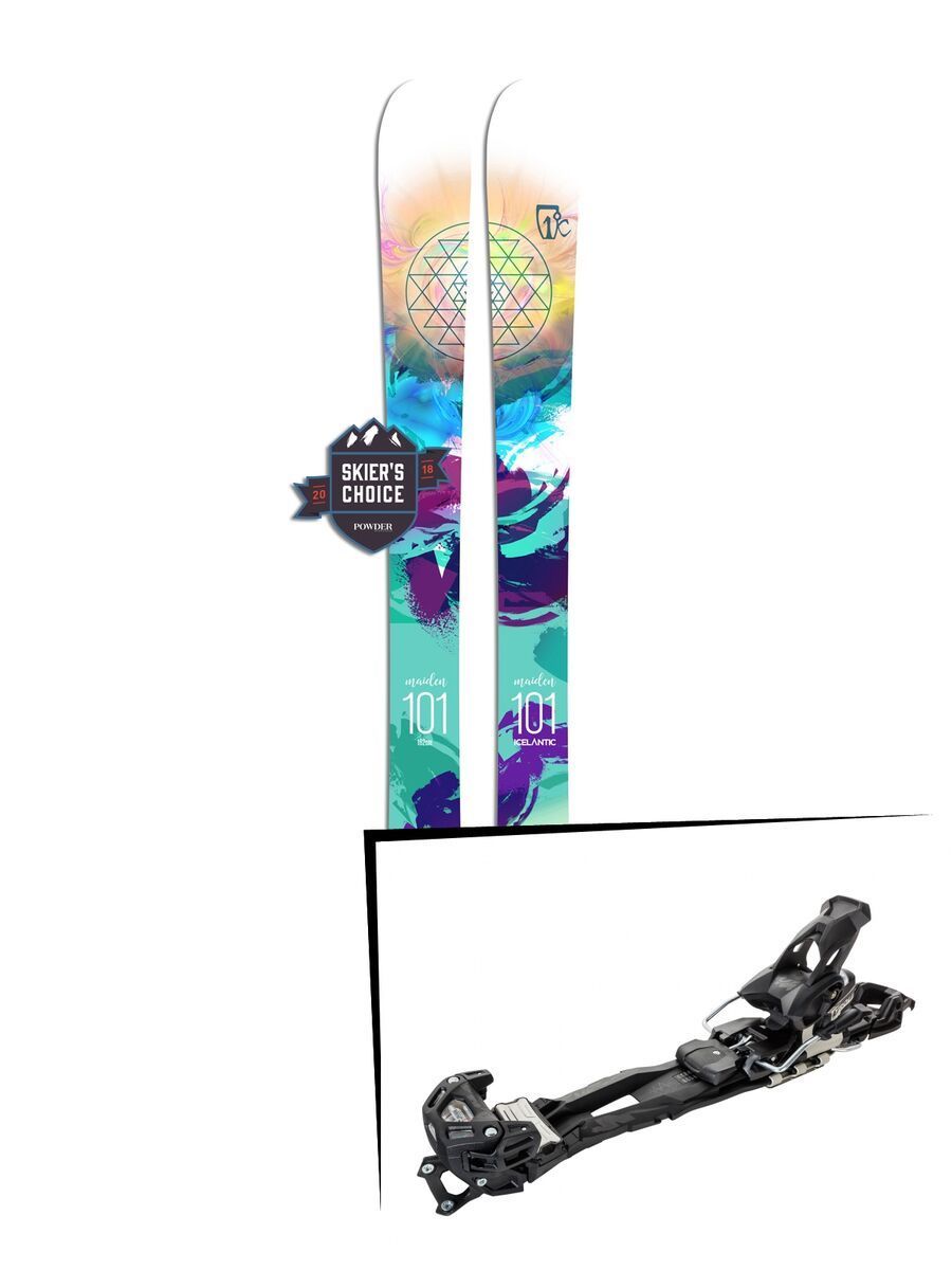 Set: Icelantic Maiden 101 2018 + Tyrolia Adrenalin 16 AT - Bild 1