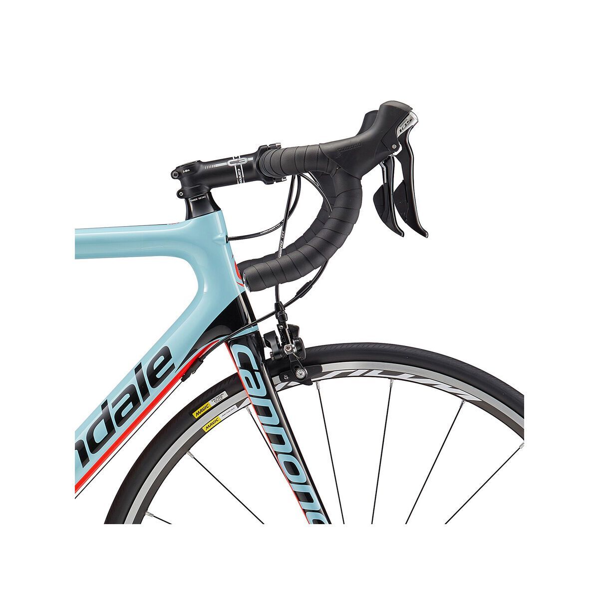 Cannondale SuperSix Evo 105, atmosphere blue w/ jet black and acid red, gloss - BLU - Bild 5