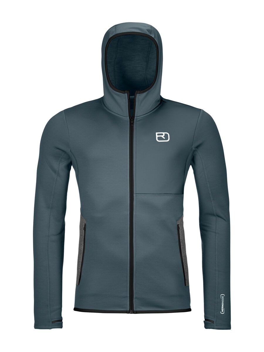 Ortovox Merino Fleece Hoody M, dark arctic grey - Bild 1