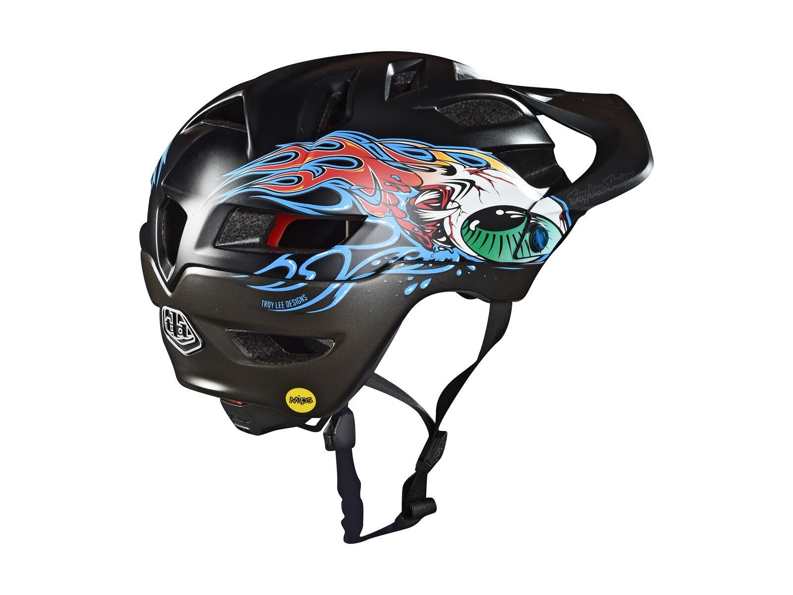 TroyLee Designs A1 Eyeball Youth Helmet MIPS, black/silver - Bild 2
