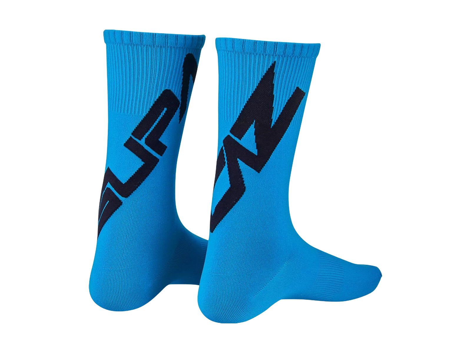 Supacaz SupaSox Twisted Sock, black/neon blue - Bild 1