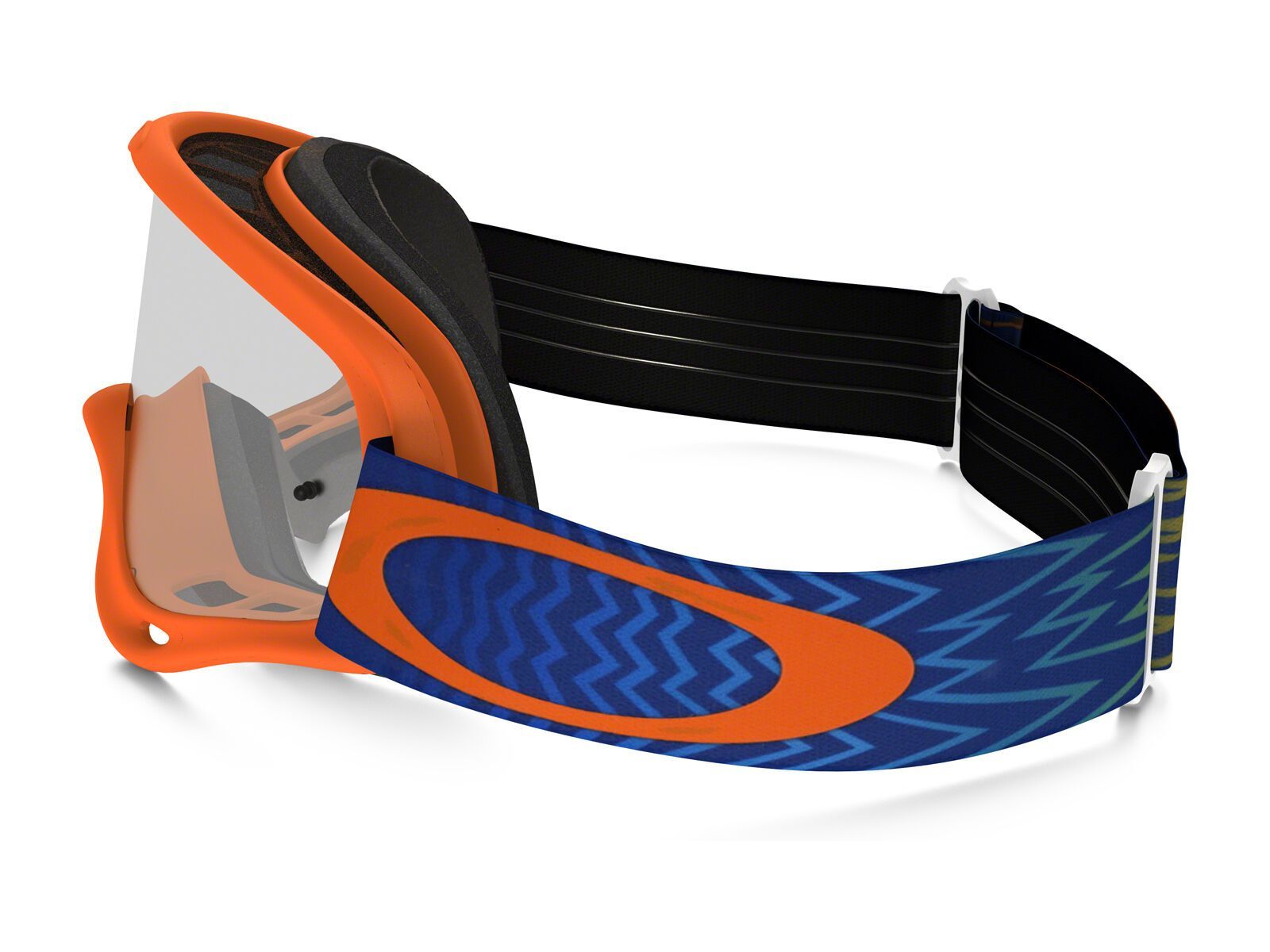 Oakley XS O Frame MX, shockwave orange/blue/Lens: clear - Bild 4