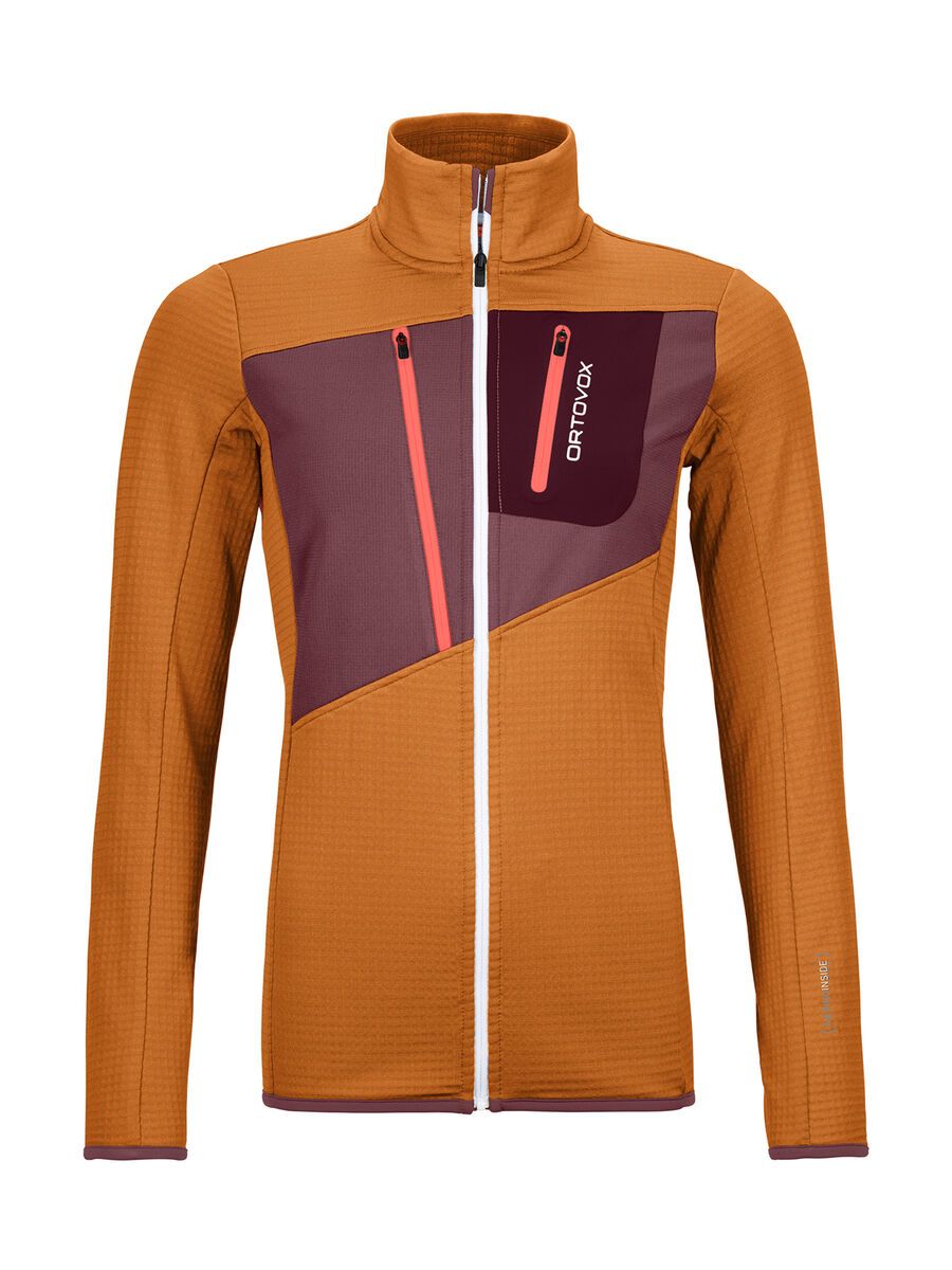 Ortovox Merino Fleece Grid Jacket W, sly fox - Bild 1