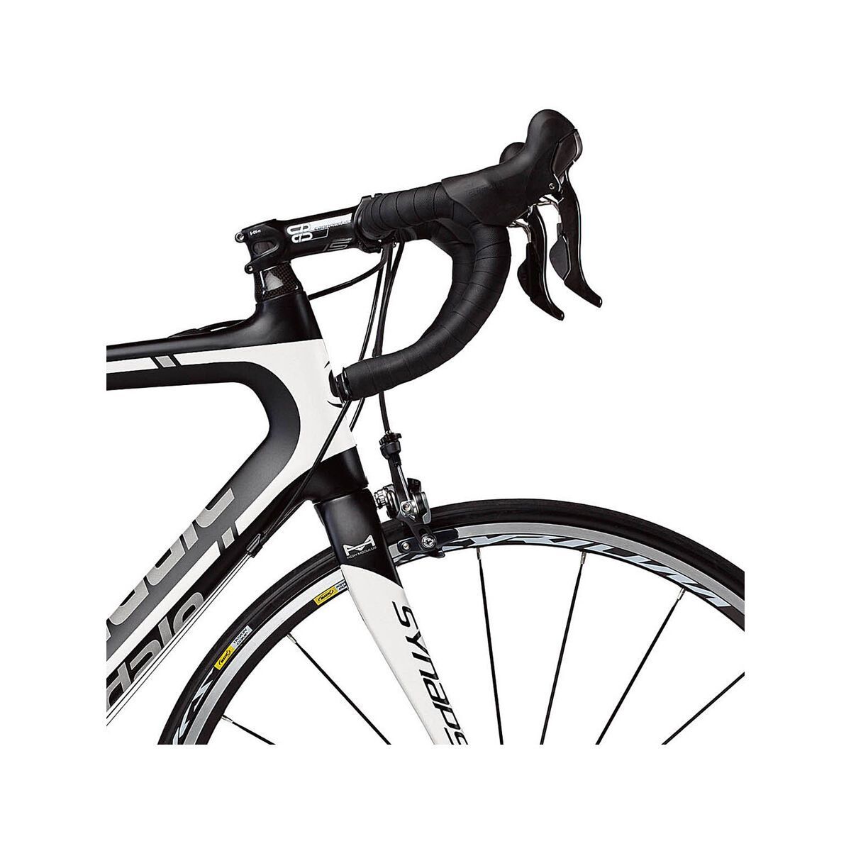 Cannondale Synapse Hi-Mod 3 Ultegra Compact, exposed carbon w/ fine silver magnesium white matte - Bild 4