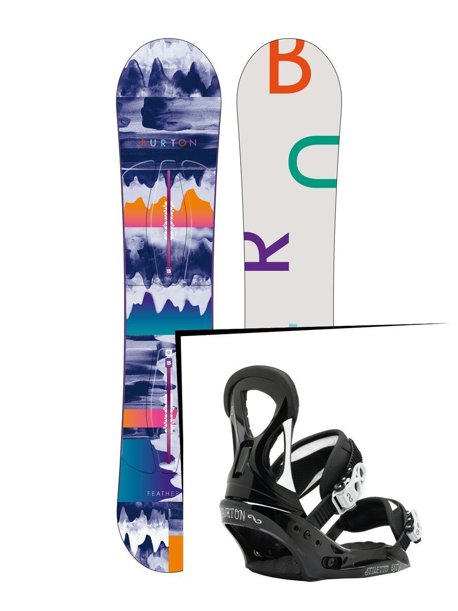 Set: Burton Feather 2016 +  Stiletto EST (1464242S) - Bild 1