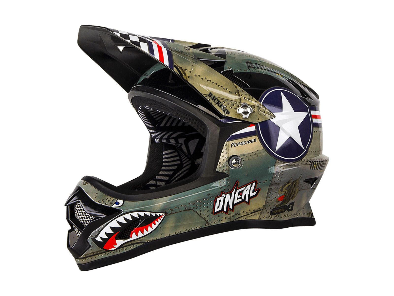 ONeal Backflip Fidlock Helmet RL2 Wingman, metal/white - Bild 1