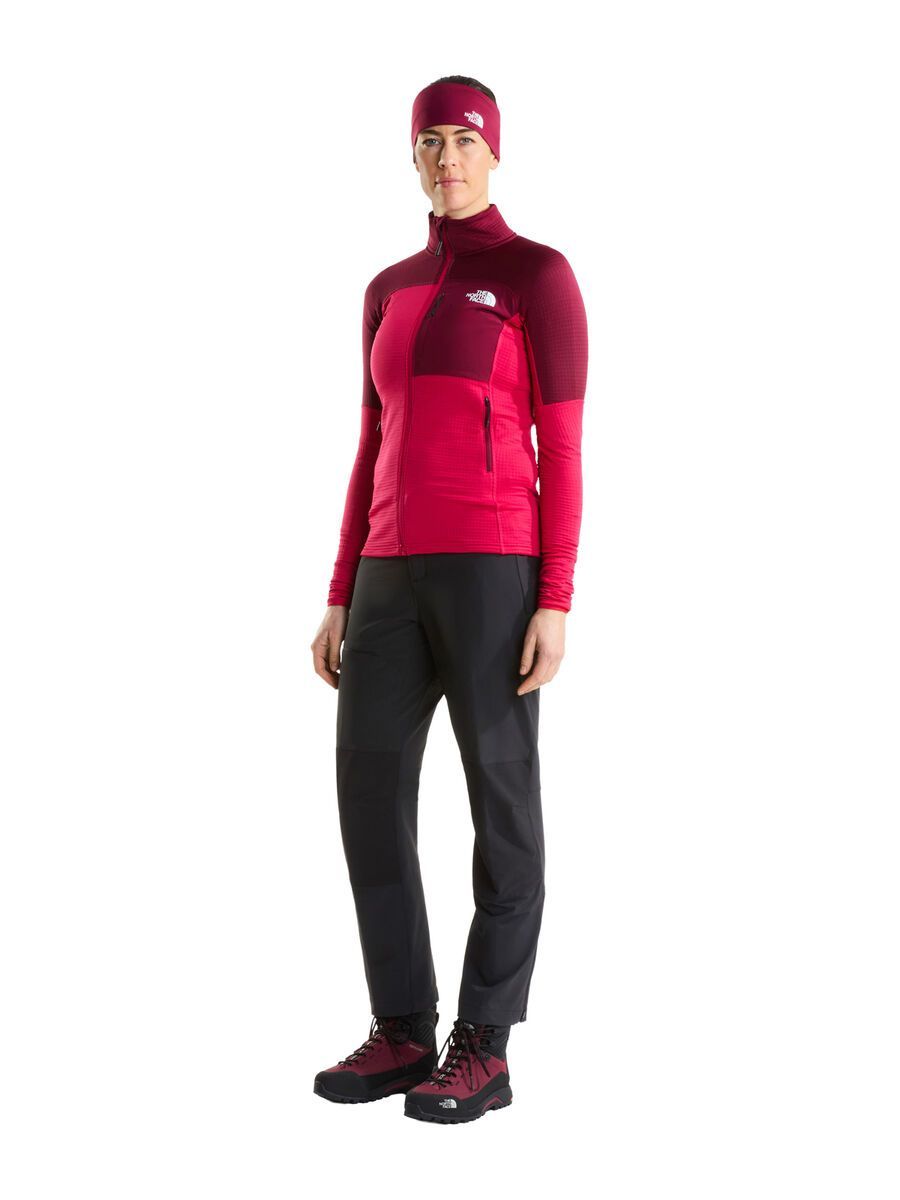 The North Face W Polartec Power Grid Stormgap Jacket, lali guran/burgundy cru - Bild 6