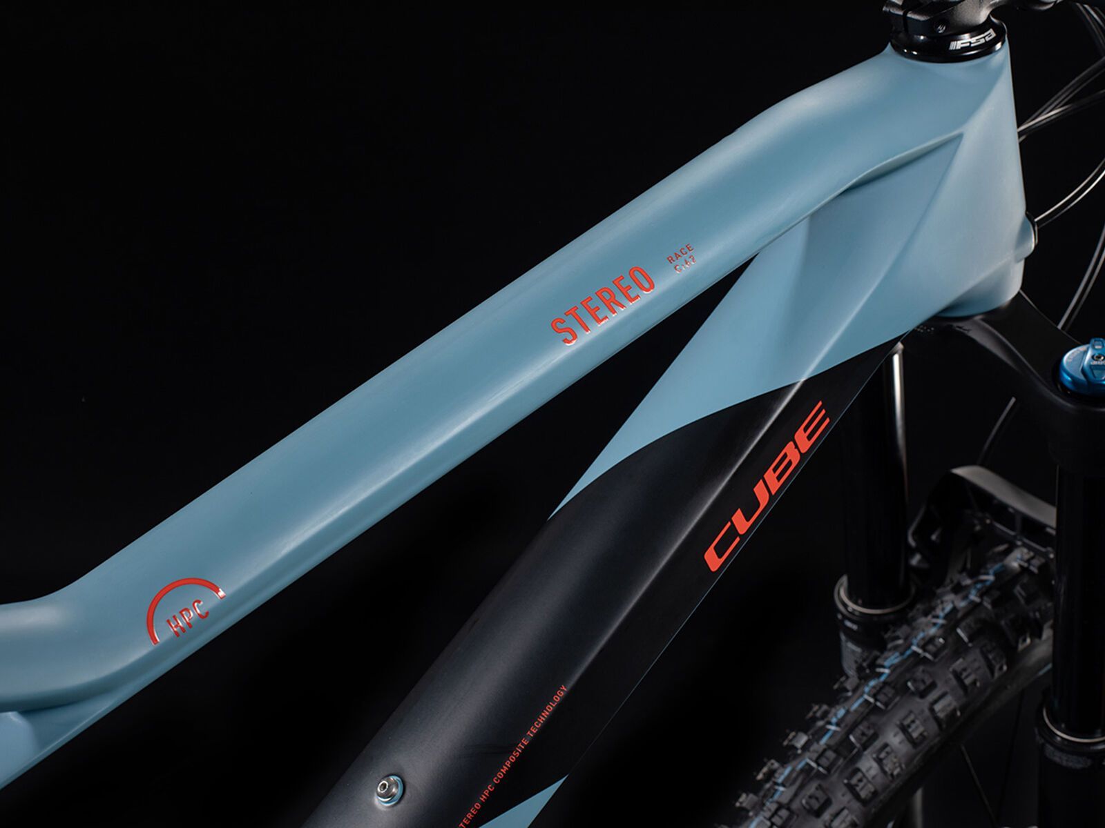 Cube Stereo 140 HPC Race 27.5, bluegrey´n´red - Bild 2