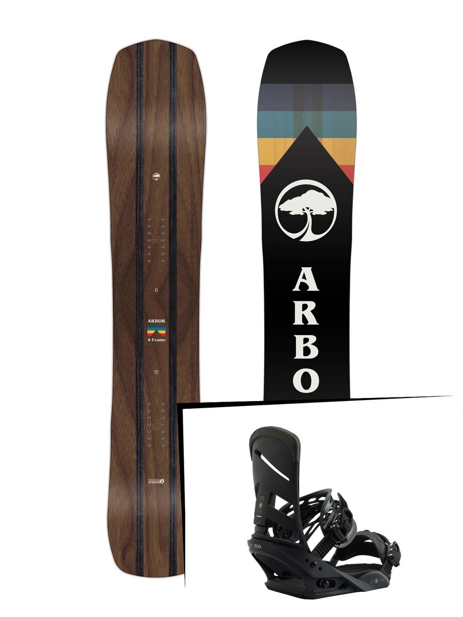 Set: Arbor A-Frame 2019 + Burton Mission blackish - Bild 1