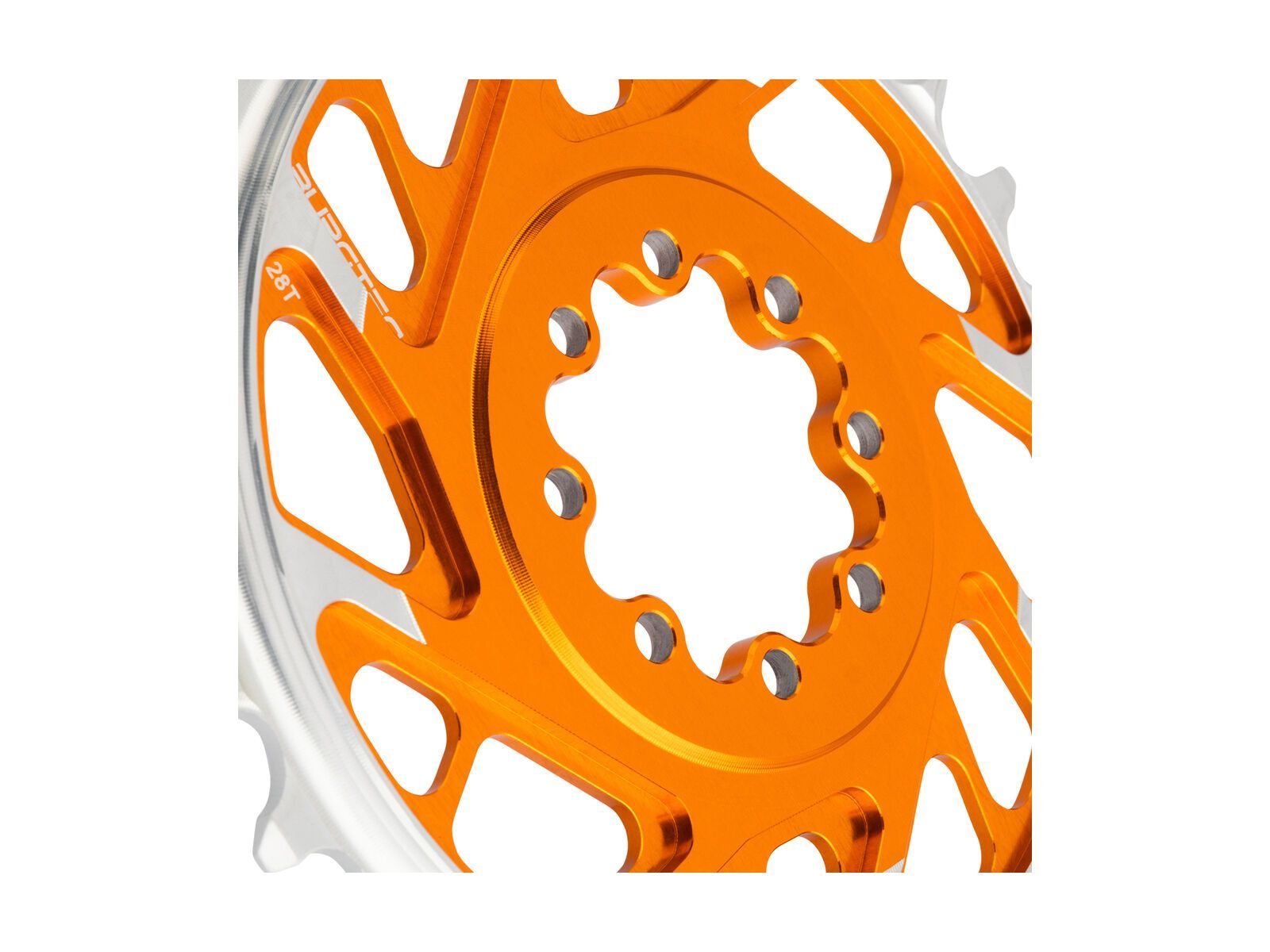 Burgtec 3 mm Offset Thick Thin Chainring SRAM 8-Bolt, iron bro orange - Bild 2