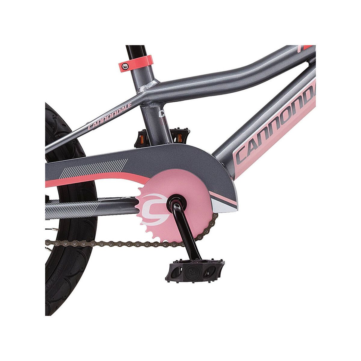 Cannondale Trail , Girls 16Zoll, 1Speed, charcoal gray w/ pink, gloss - Bild 3