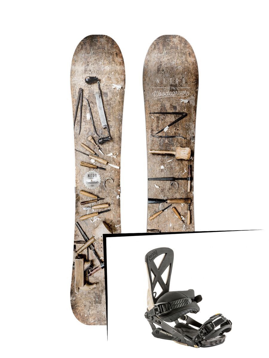 Set: Nitro Woodcarver 2019 + Nitro Phantom greywood - Bild 1