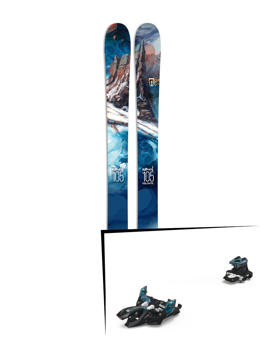 Set: Icelantic Nomad 105 2017 + Marker Alpinist 9 (2319305) - Bild 1