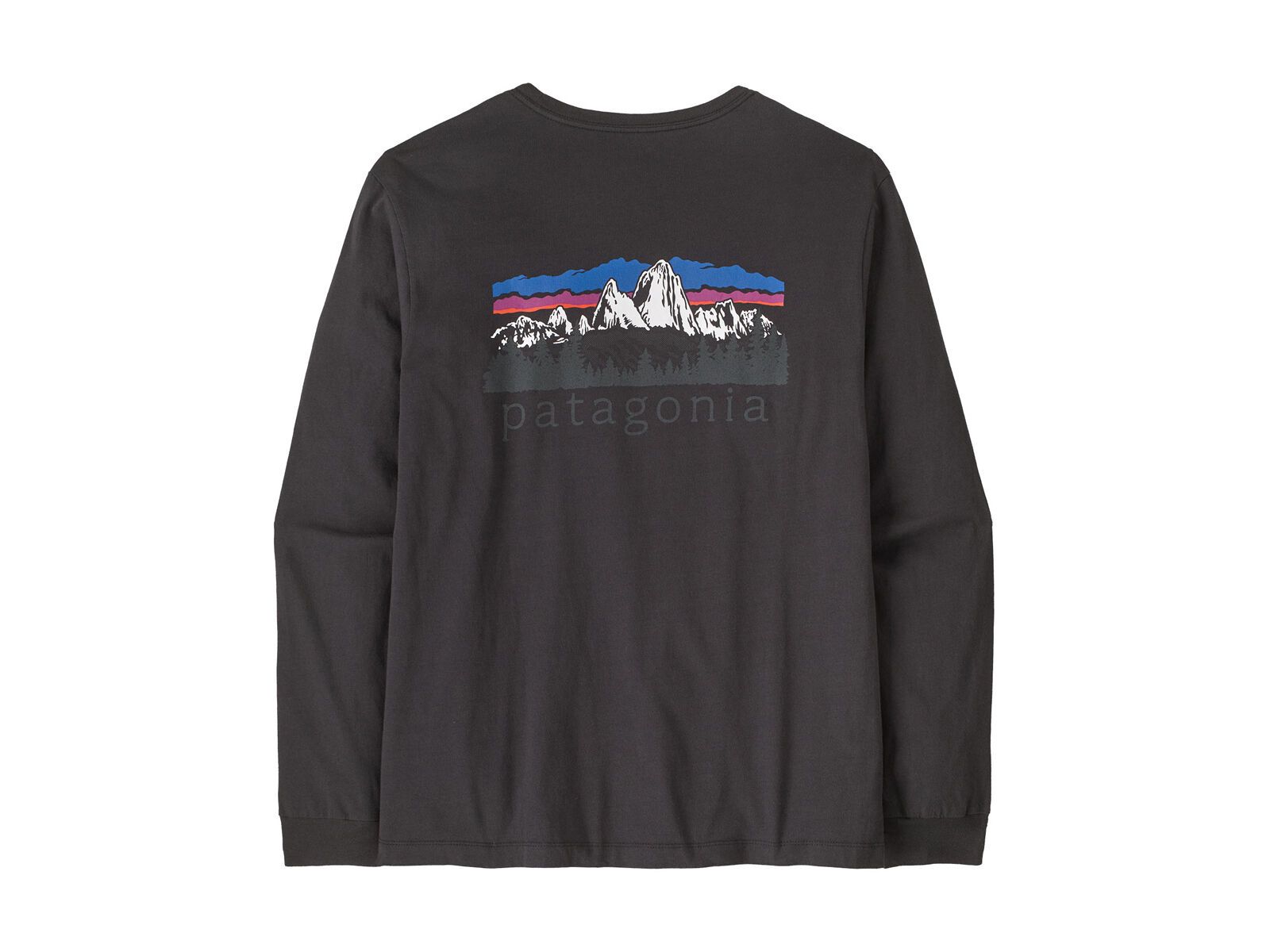 Patagonia Men's Long-Sleeved Fitz Roy Foothills T-Shirt, ink black - Bild 2