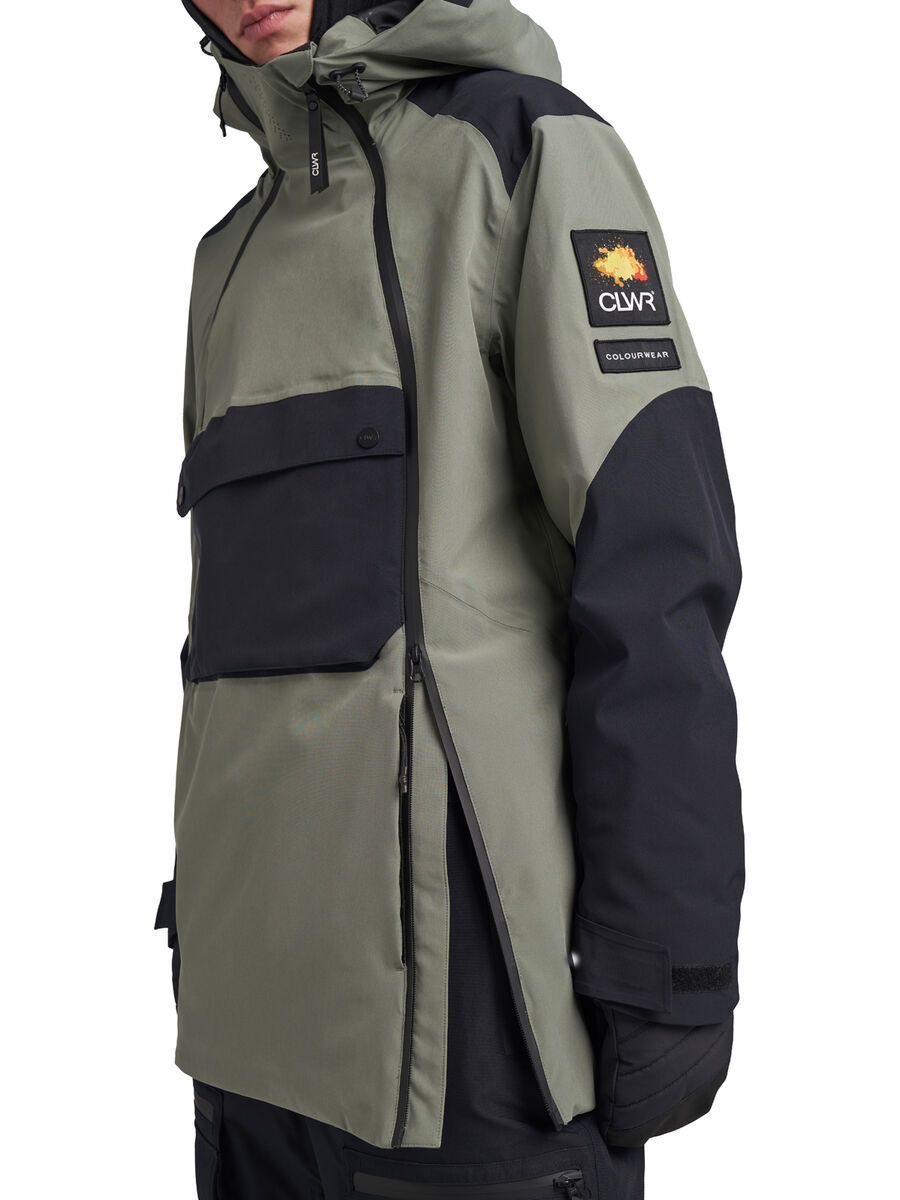 Colourwear Foil Anorak, grey green - Bild 3