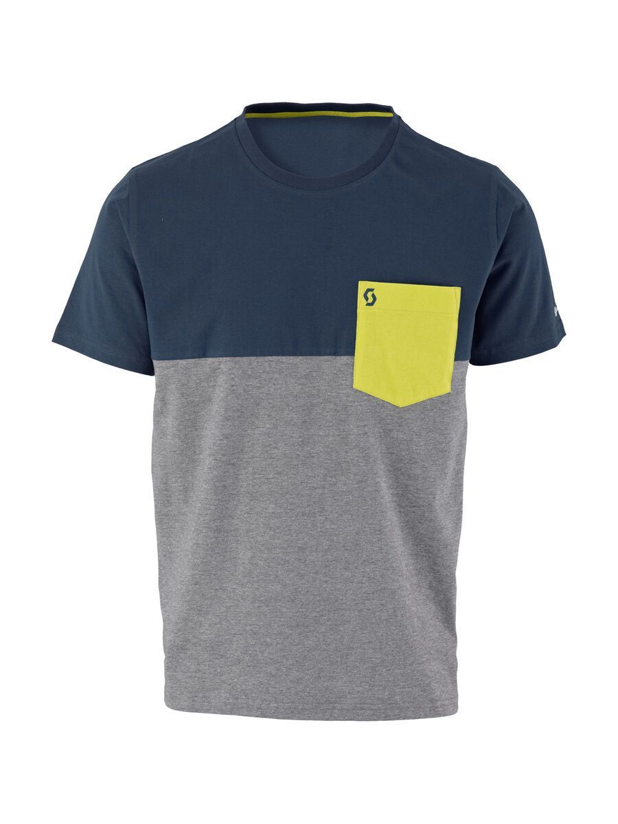 Scott 30 Casual s/sl T-Shirt, blue nights/heather grey - Bild 1