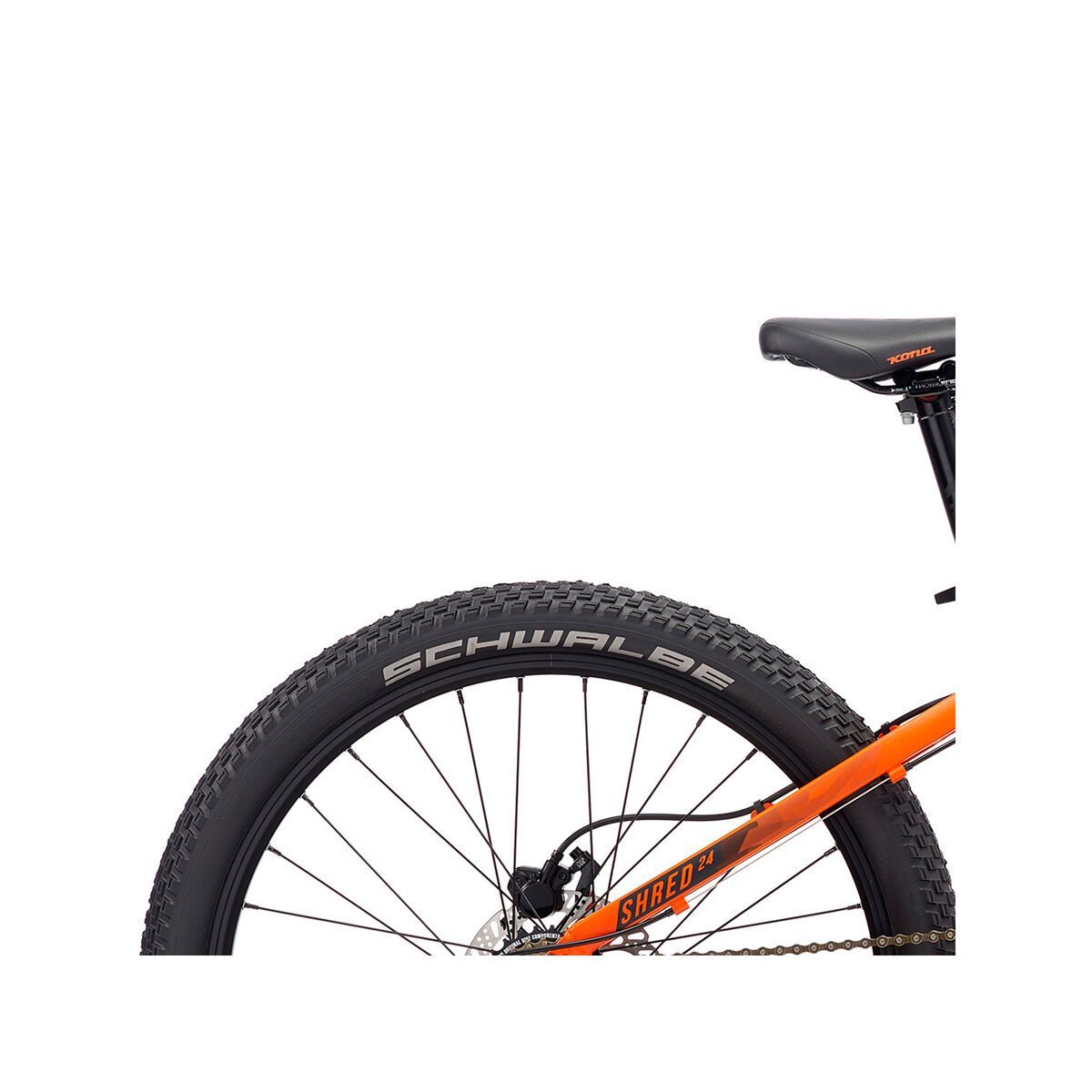 Kona Shred 24, matt orange w/ black decals - Bild 6