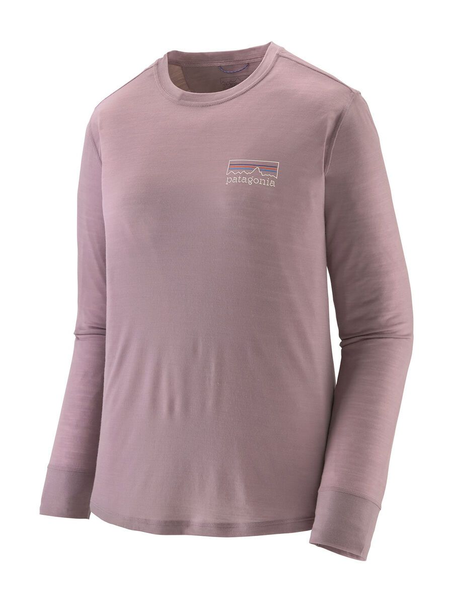 Patagonia Women's Long-Sleeved Capilene Cool Merino Blend Graphic Shirt Fitz Roy Strata, quiet violet - Bild 1