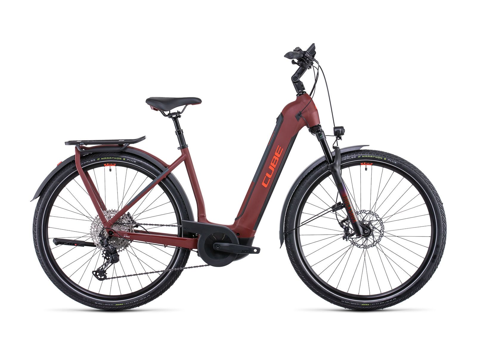 Cube Kathmandu Hybrid SL 750 Easy Entry, darkred´n´red - Bild 1