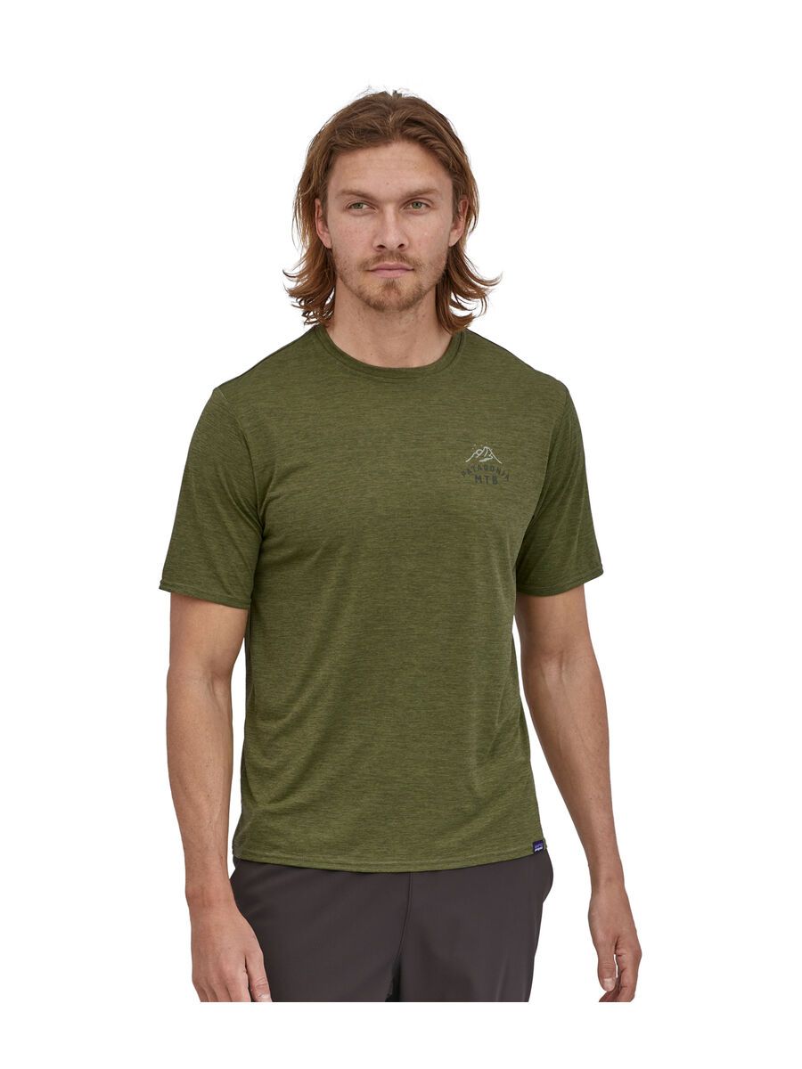 Patagonia Men's Capilene Cool Daily Graphic Shirt MTB Crest, palo green x-dye - Bild 4