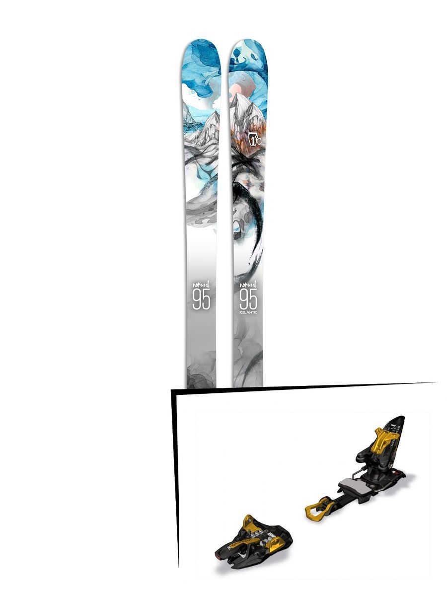 Set: Icelantic Nomad 95 2017 + Marker Kingpin 10 (1289300) - Bild 1