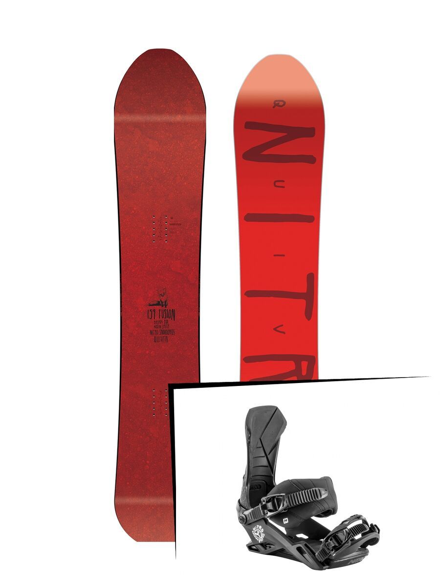 Set: Nitro Quiver Fusion 2019 + Nitro Team Nitro x drink water - Bild 1