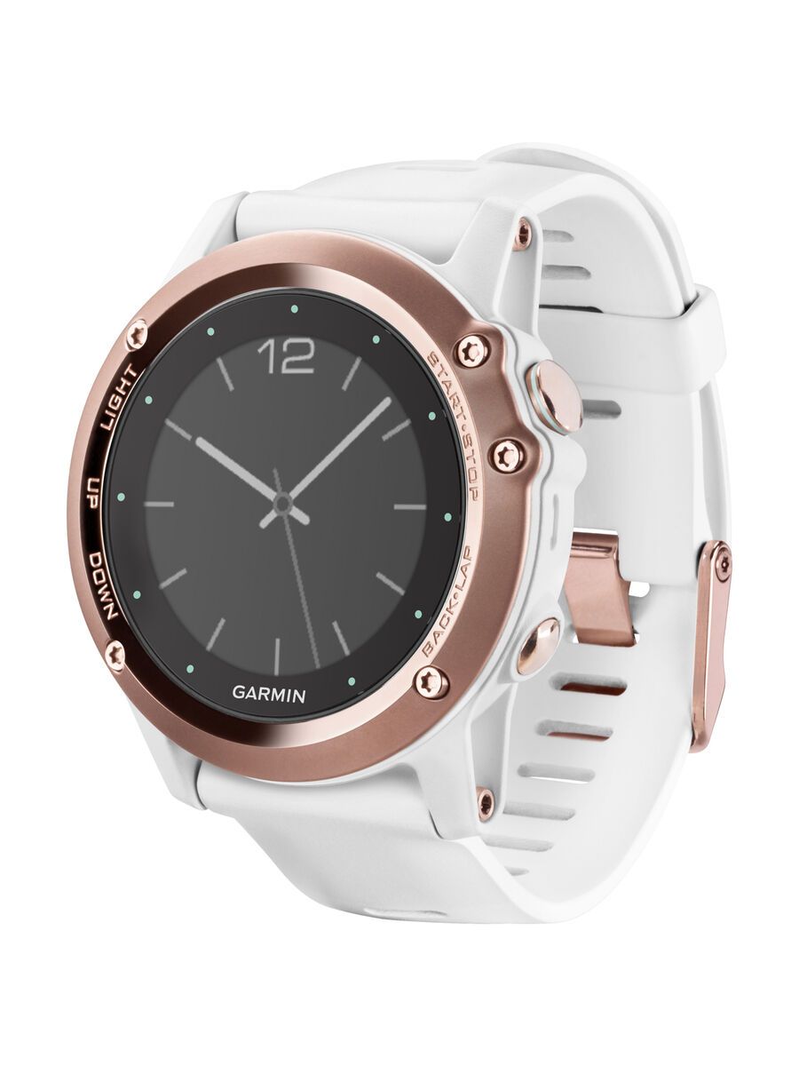 Garmin fenix 3 mit Saphirglas, roségold/weiß - Bild 1