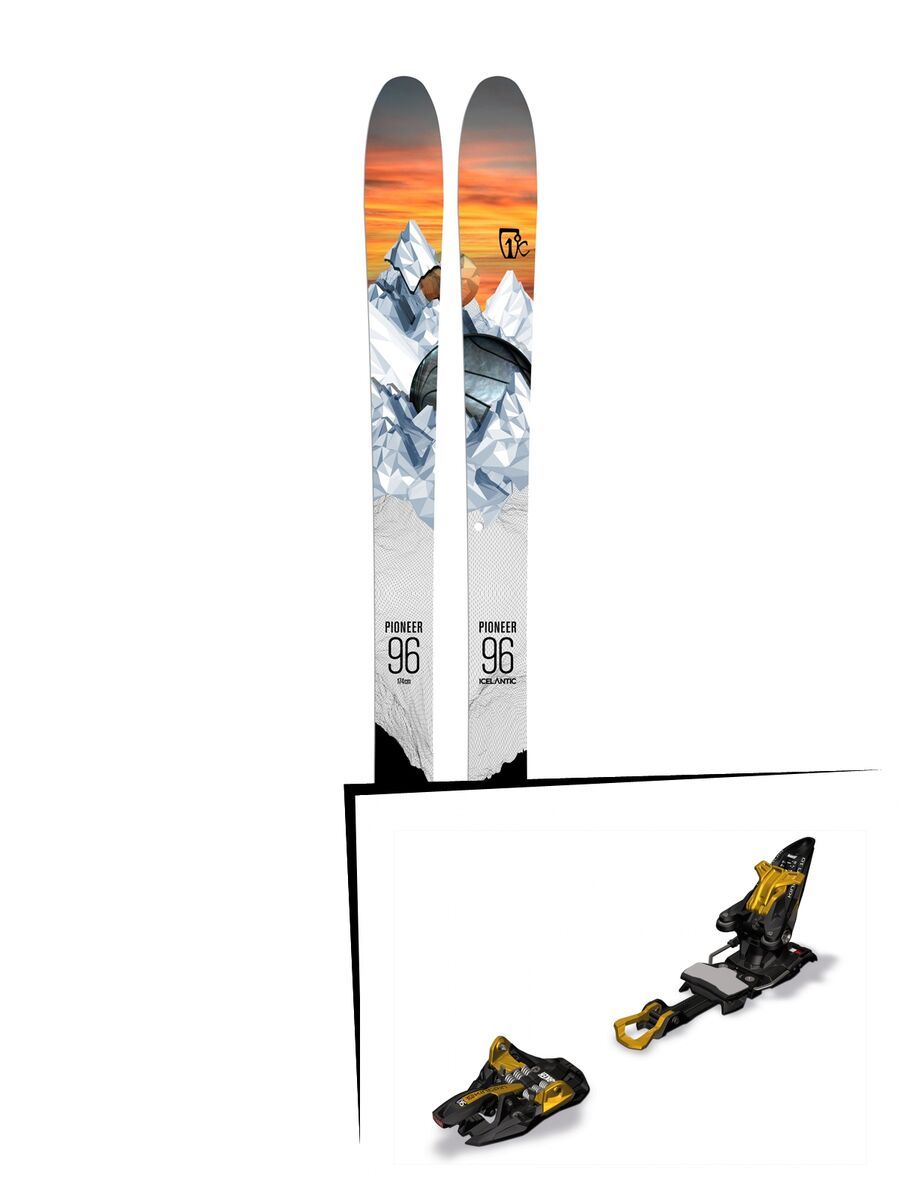 Set: Icelantic Pioneer 96 2018 + Marker Kingpin 10 - Bild 1