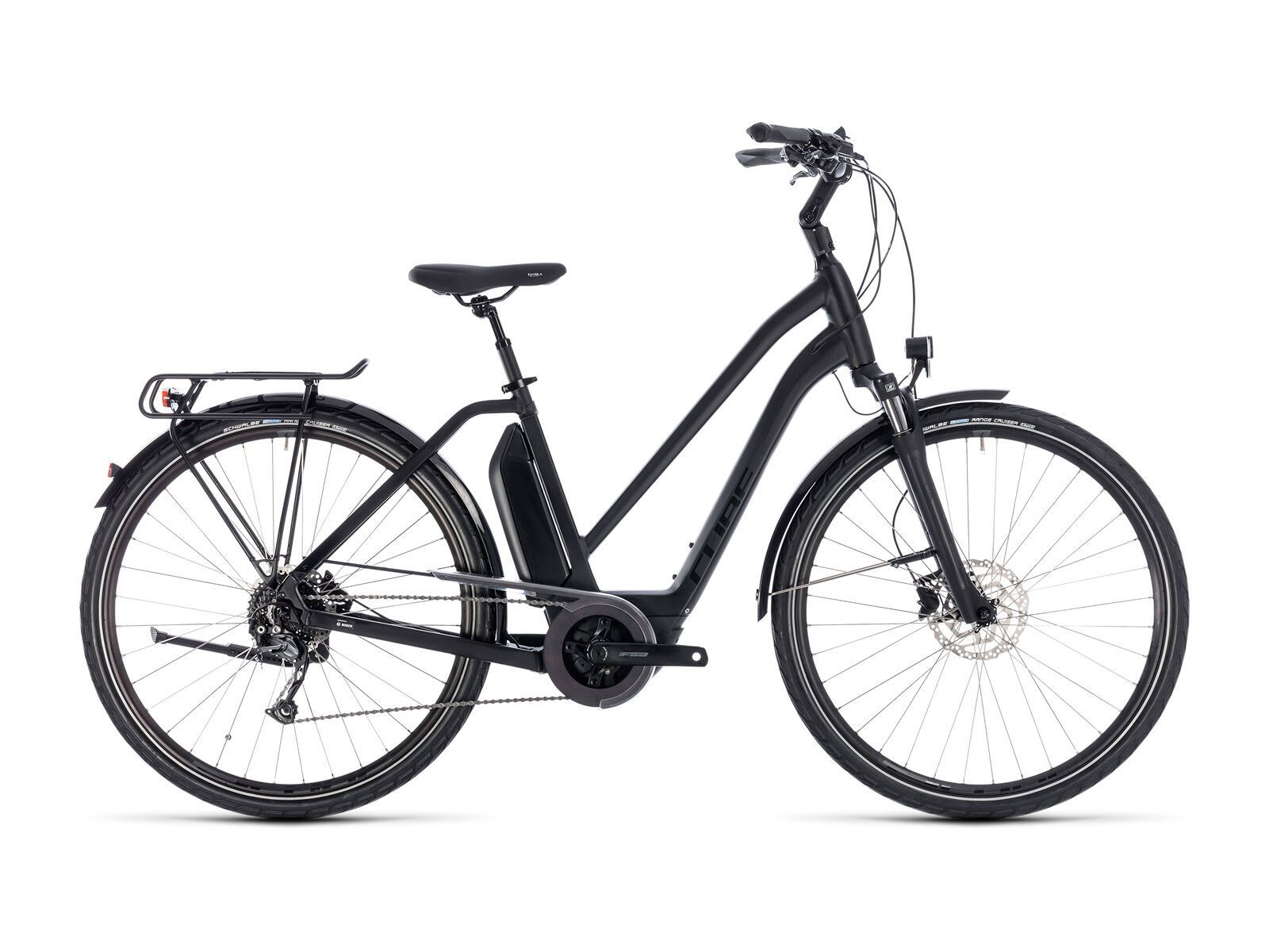 Cube Town Hybrid Sport 400 Trapeze, black´n´glossy - Bild 1