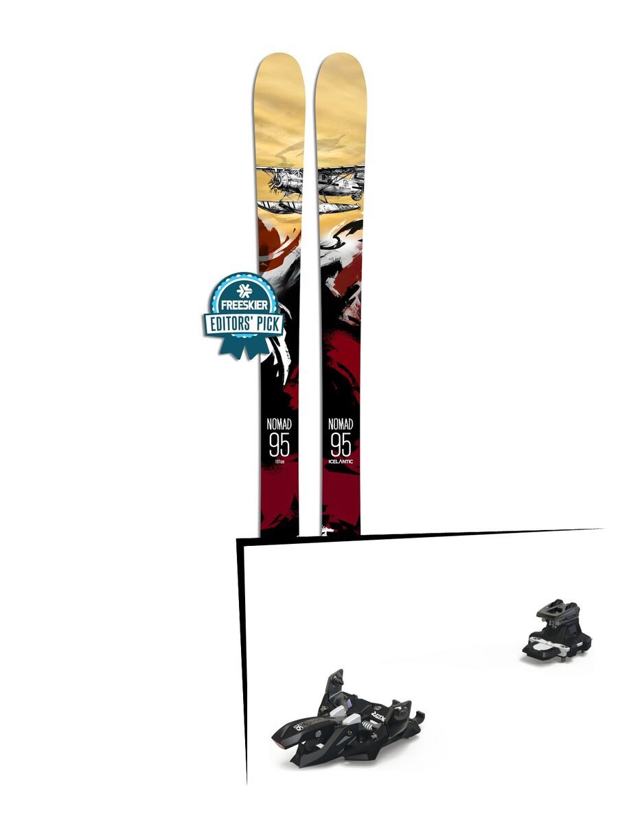 Set: Icelantic Nomad 95 2018 + Marker Alpinist 9 black/titanium - Bild 1