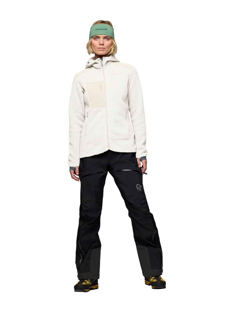 Norrona trollveggen warm3 Zip Hood W's, whisper white - Bild 7