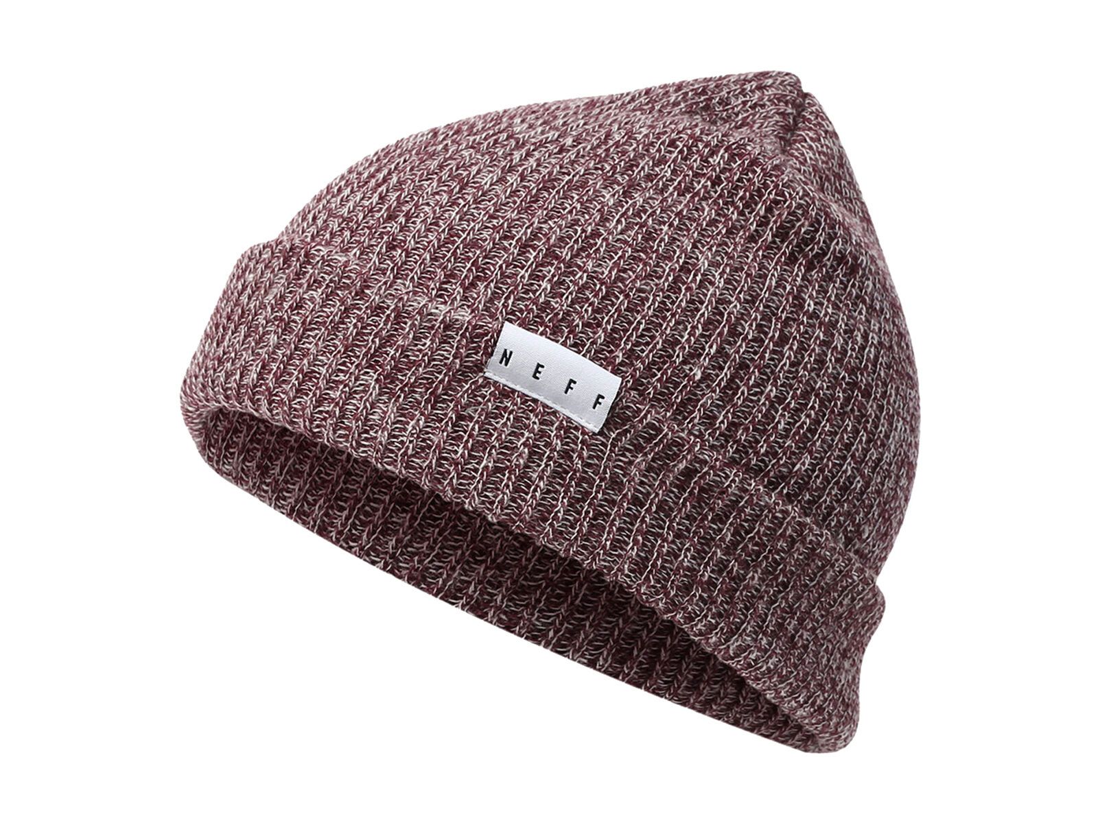 Neff Fold Heather Beanie, port/white - Bild 1