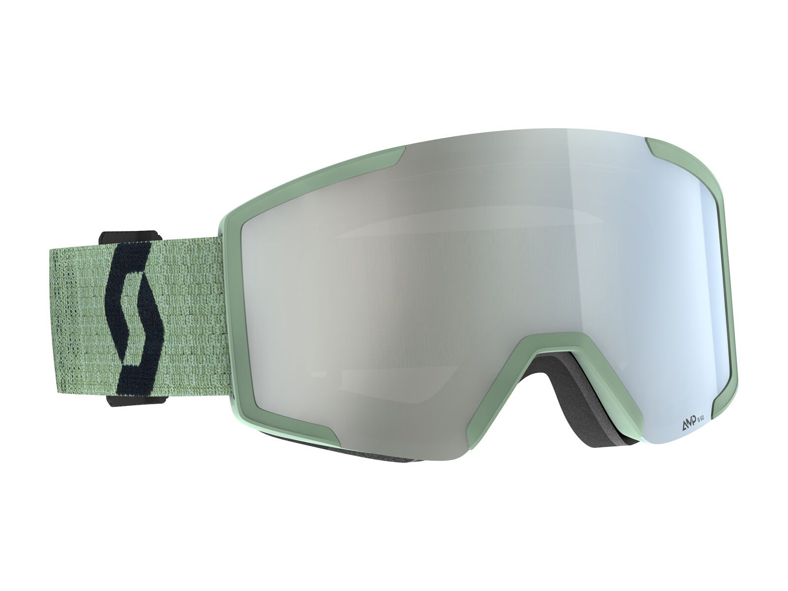 Scott Shield, AMP White Chrome / soft green/black - Bild 1
