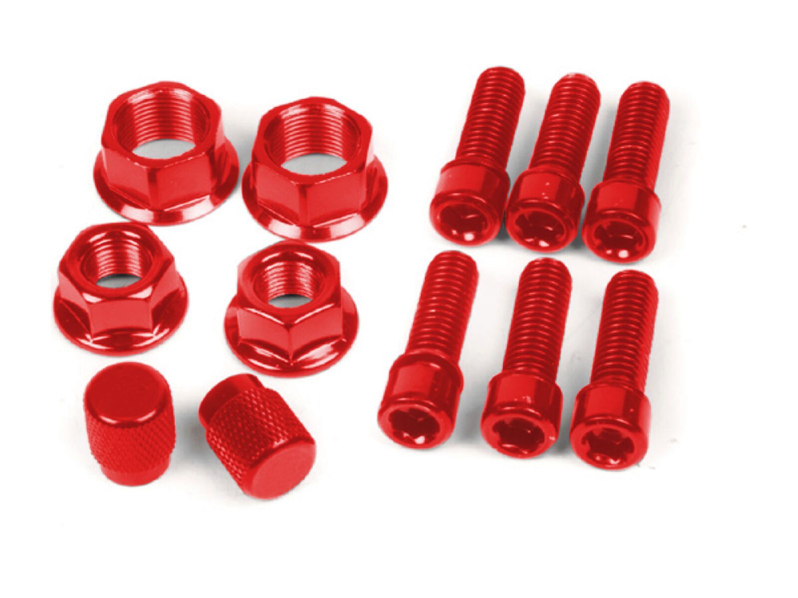 Salt Schrauben und Muttern Set, rot - Bild 1