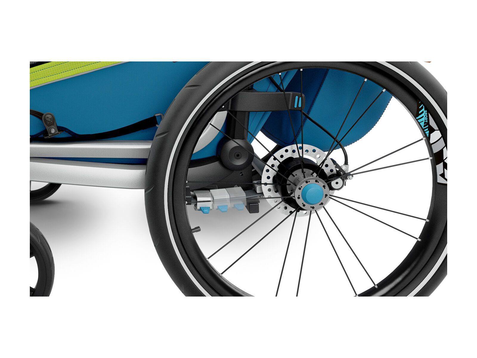 Thule Chariot Sport 2, chartreuse/mykonos - Bild 4