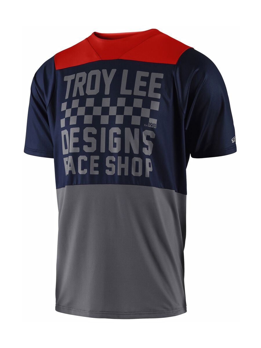 TroyLee Designs Skyline Checker S/S Jersey, navy/gray - Bild 1