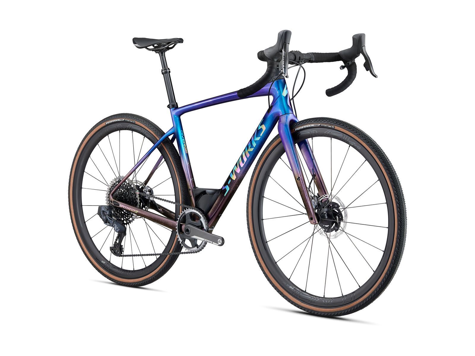 Specialized S-Works Diverge, gloss chameleon-sunset chameleon fade/holographic black clean - Bild 2