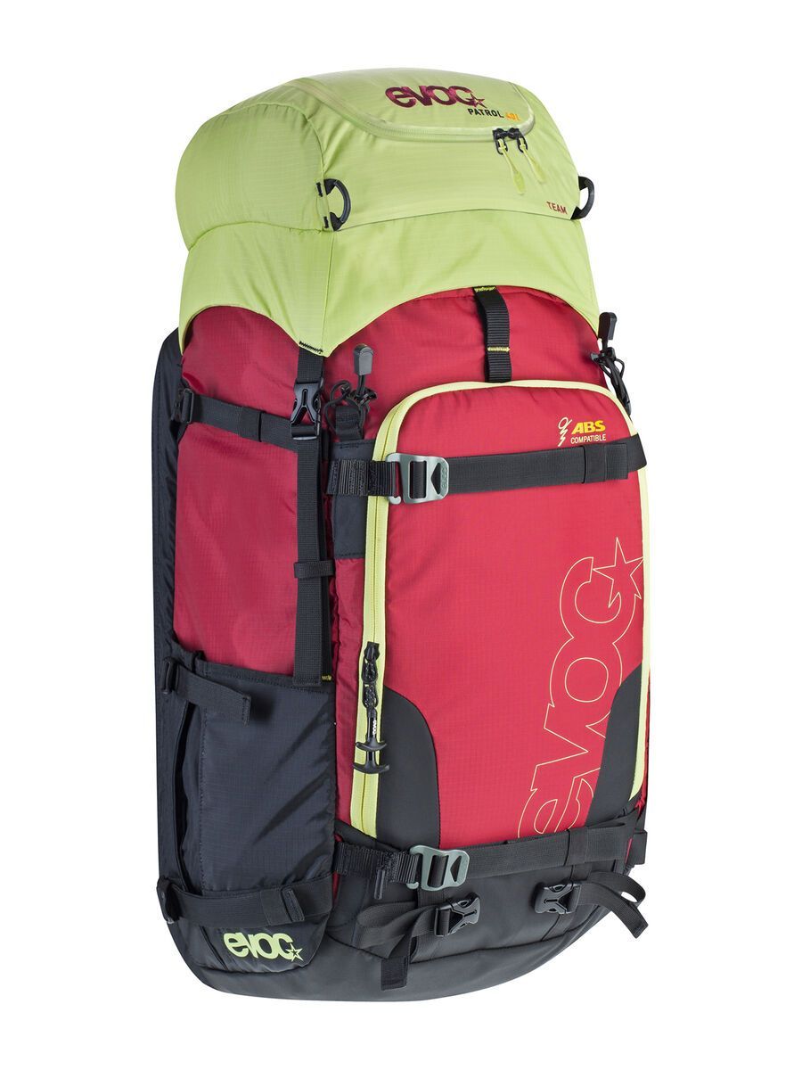 Evoc Zip-On ABS Patrol 40l Team, lime/ruby/red - Bild 1