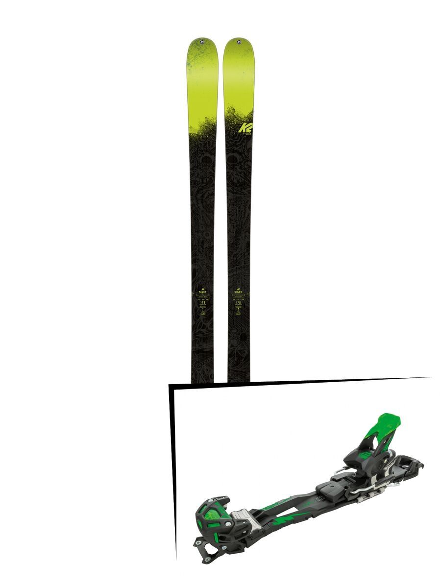 Set: K2 SKI Sight 2018 + Tyrolia Adrenalin 16 solid black flash green - Bild 1