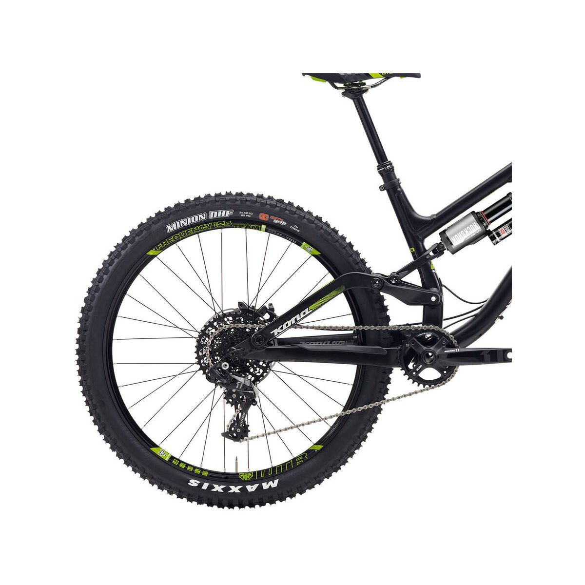 Kona Process 167, Matt Black w/Gloss Chrome & Green - Bild 4