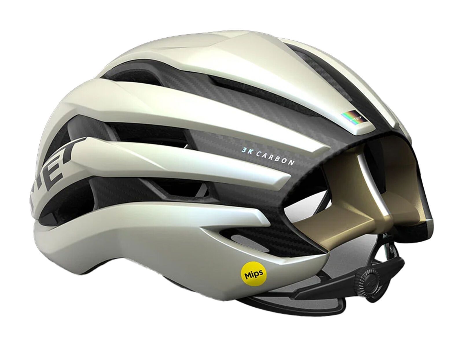 MET Trenta 3K Carbon MIPS, vanilla ice gold/matt - Bild 2